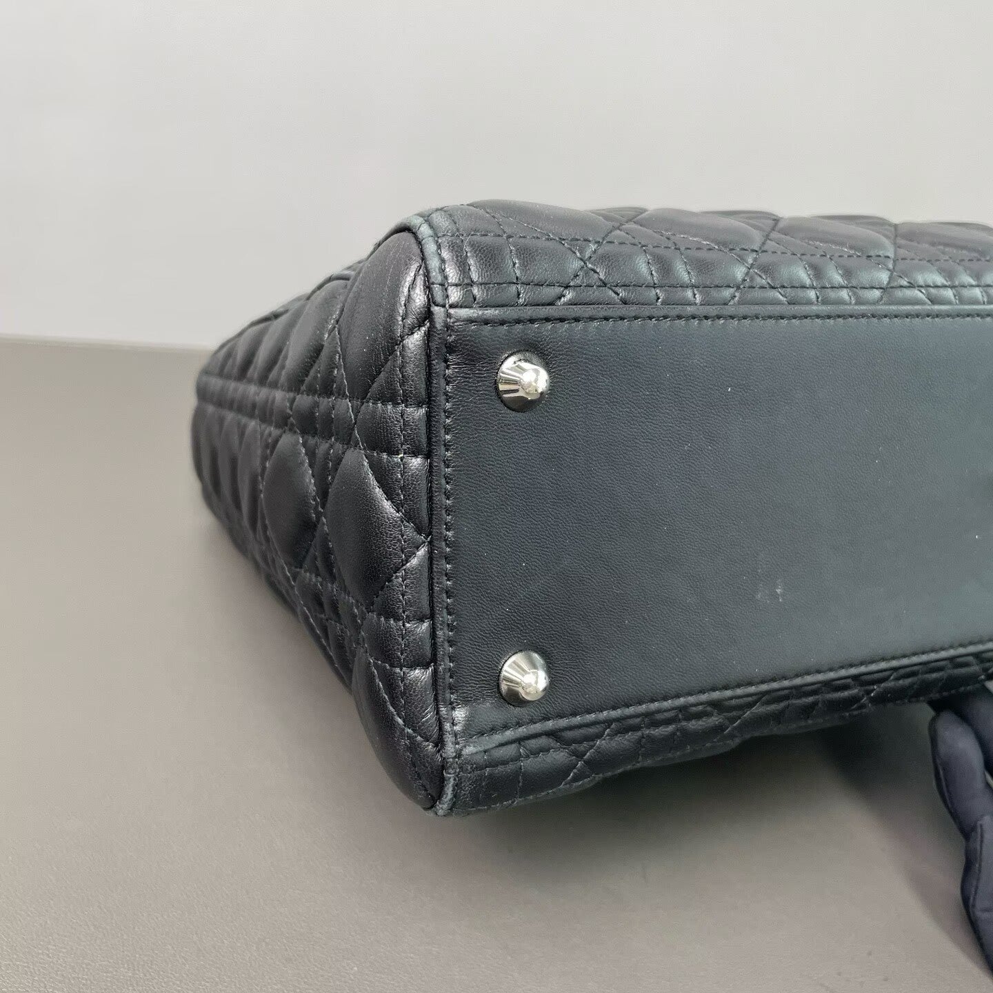 Dior - Lady Dior - Lambskin leather - Black - (Large)