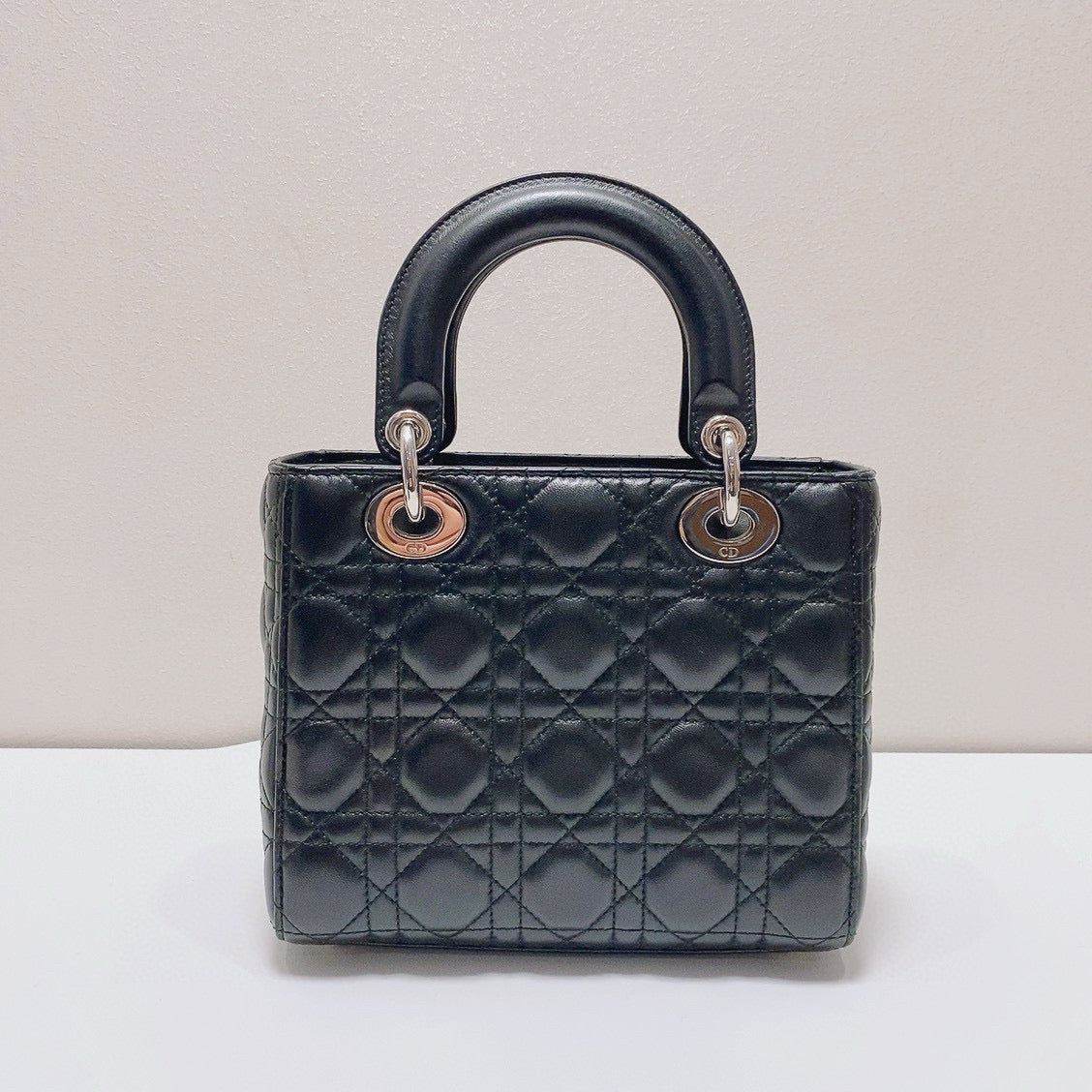 Dior - Lady Dior - Lambskin leather - Black - (Mini)