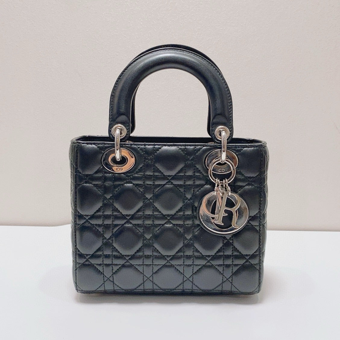 Dior - Lady Dior - Lambskin leather - Black - (Mini)