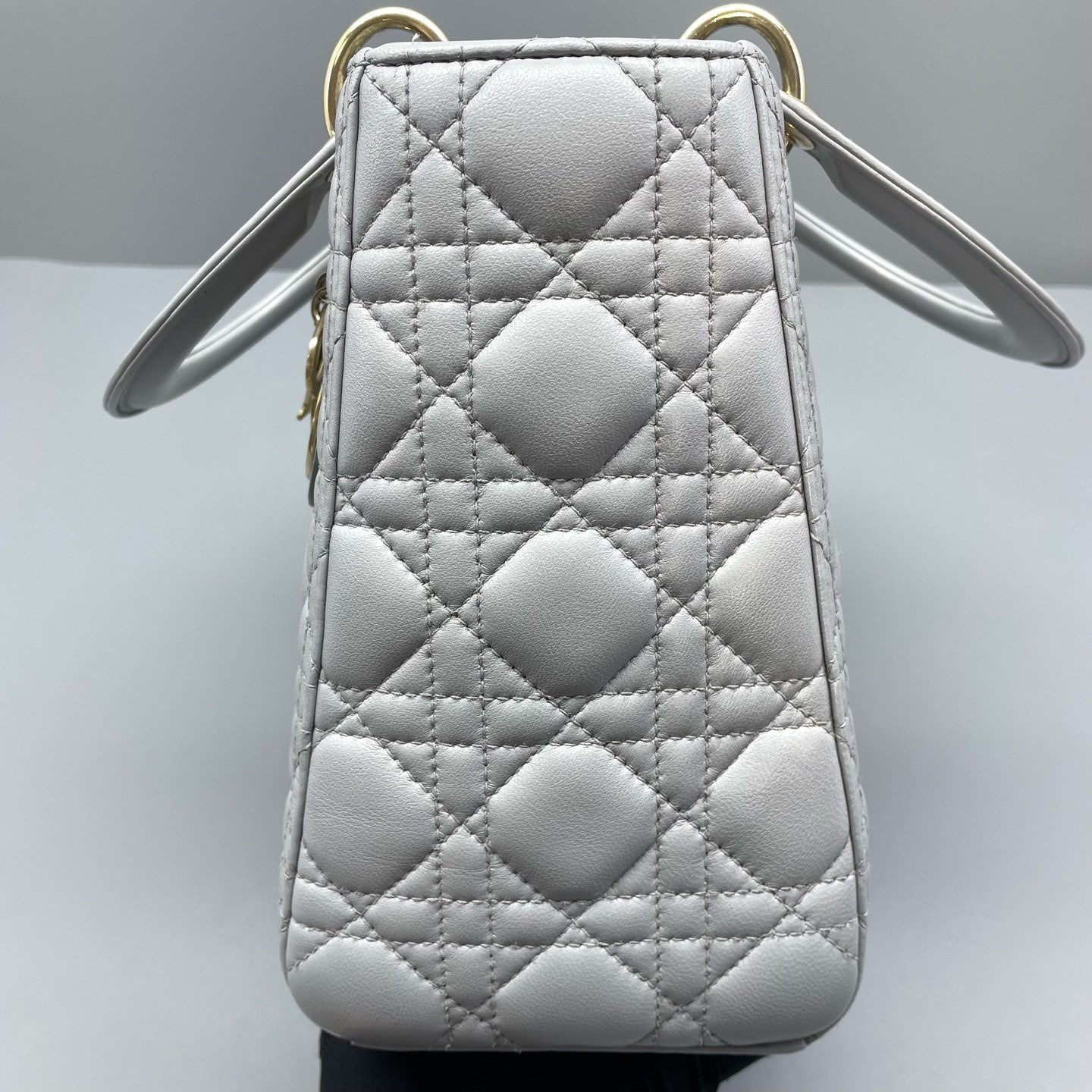 Dior - Lady Dior - Lambskin leather - Grey - (Medium)