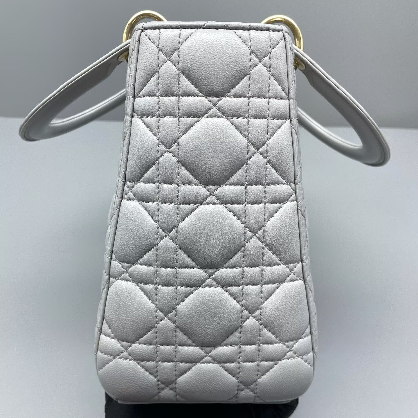 Dior - Lady Dior - Lambskin leather - Grey - (Medium)