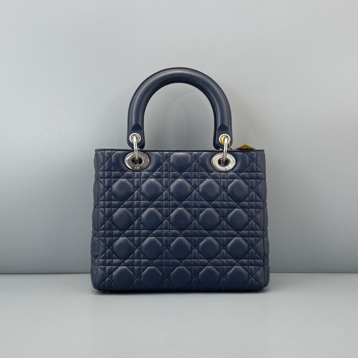Dior - Lady Dior - Lambskin leather - Navy Blue - (Medium)