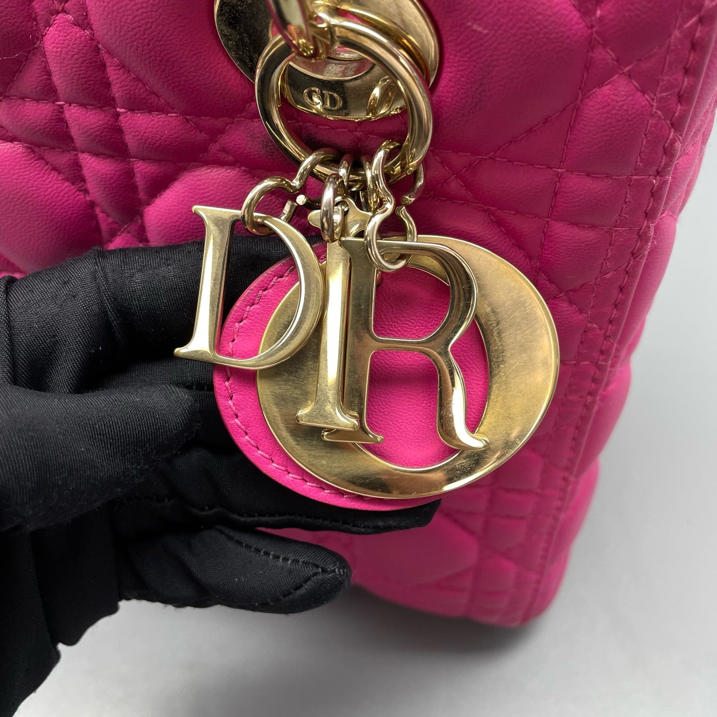 Dior - Lady Dior - Lambskin leather - Pink - (medium)