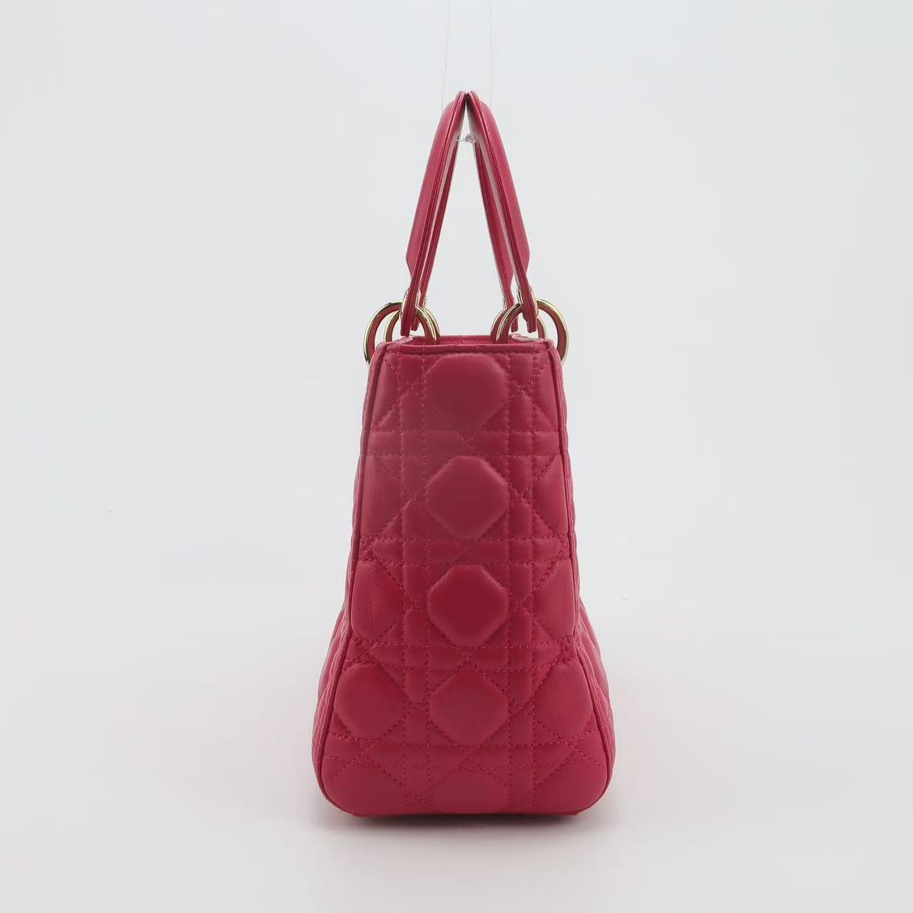 Dior - Lady Dior - Lambskin leather - Pink - (Medium)