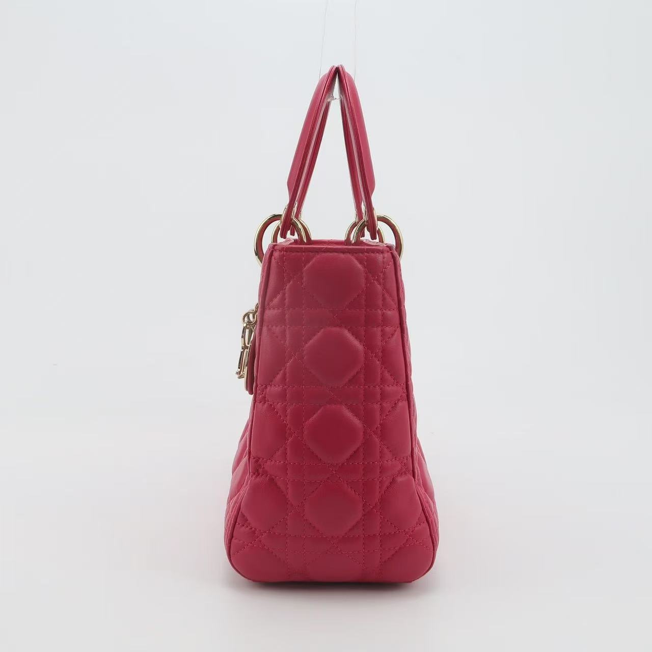 Dior - Lady Dior - Lambskin leather - Pink - (Medium)