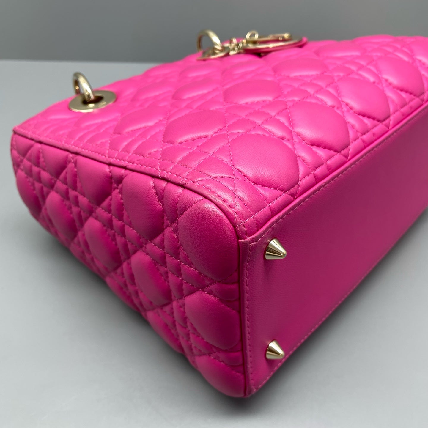 Dior - Lady Dior - Lambskin leather - Pink - (medium)
