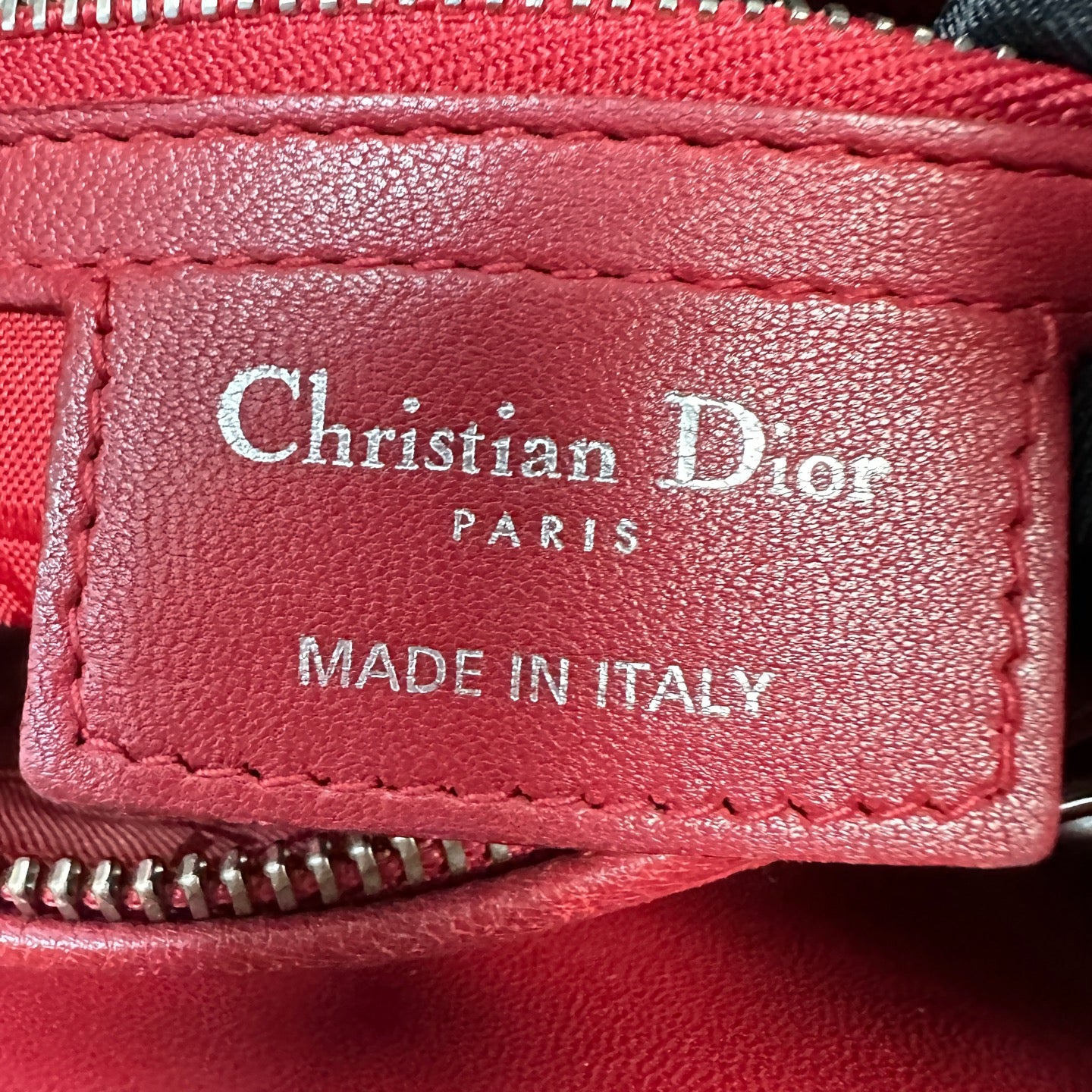Dior - Lady Dior - Lambskin leather - Red - (Medium)
