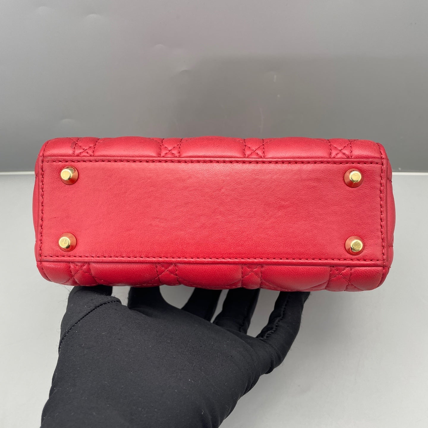 Dior - Lady Dior - Lambskin leather - Red - (mini)