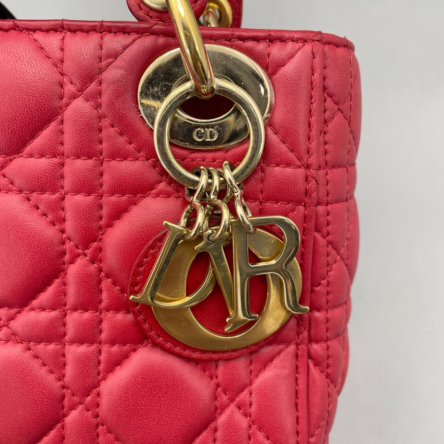 Dior - Lady Dior - Lambskin leather - Red - (mini)