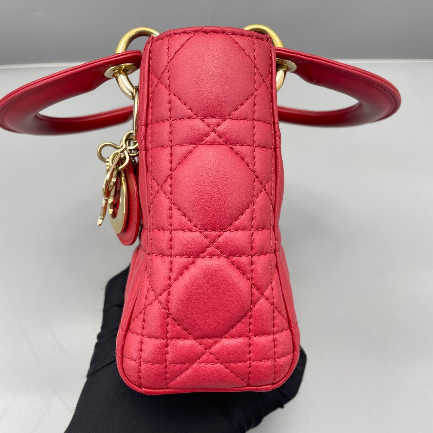 Dior - Lady Dior - Lambskin leather - Red - (mini)