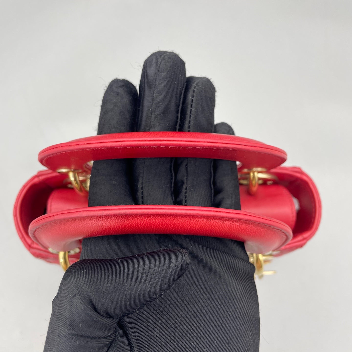 Dior - Lady Dior - Lambskin leather - Red - (mini)