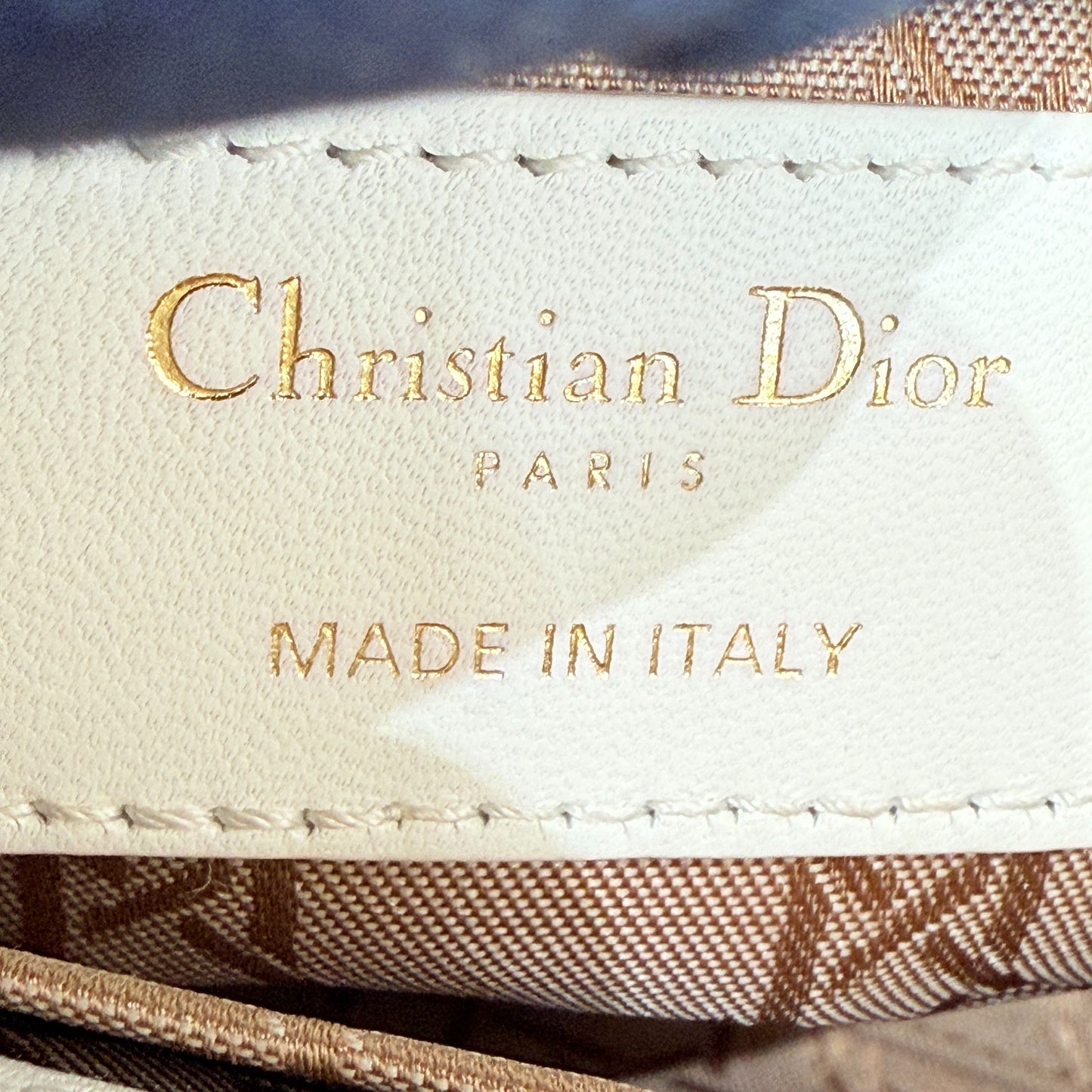Dior - Lady Dior - Lambskin leather - White - (small)