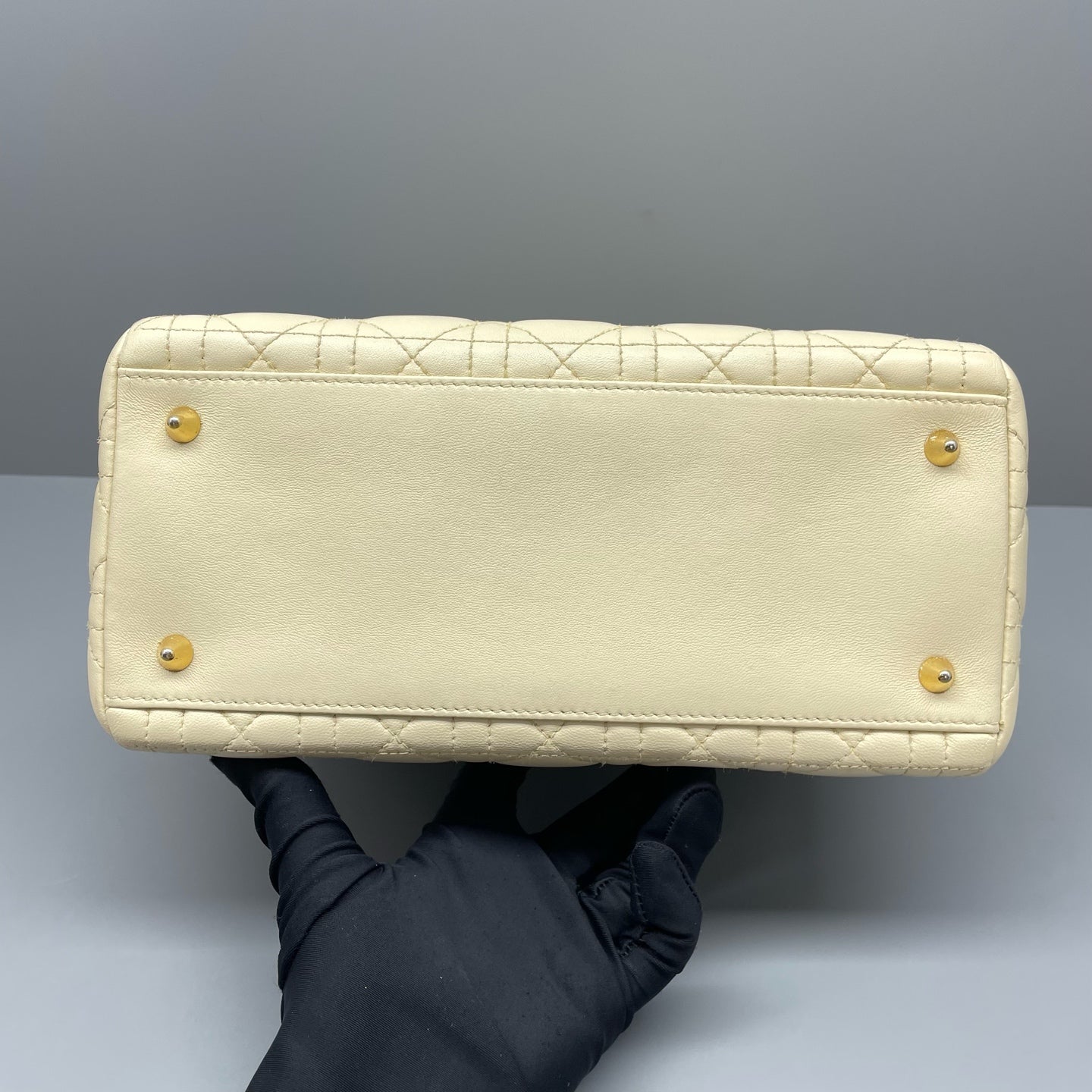 Dior - Lady Dior - Leather - Beige - (medium)