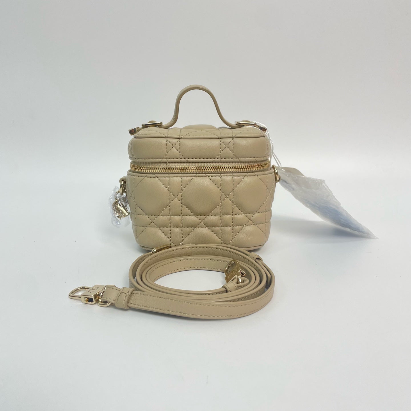 Dior - Lady Dior - Leather - Beige - (mini)