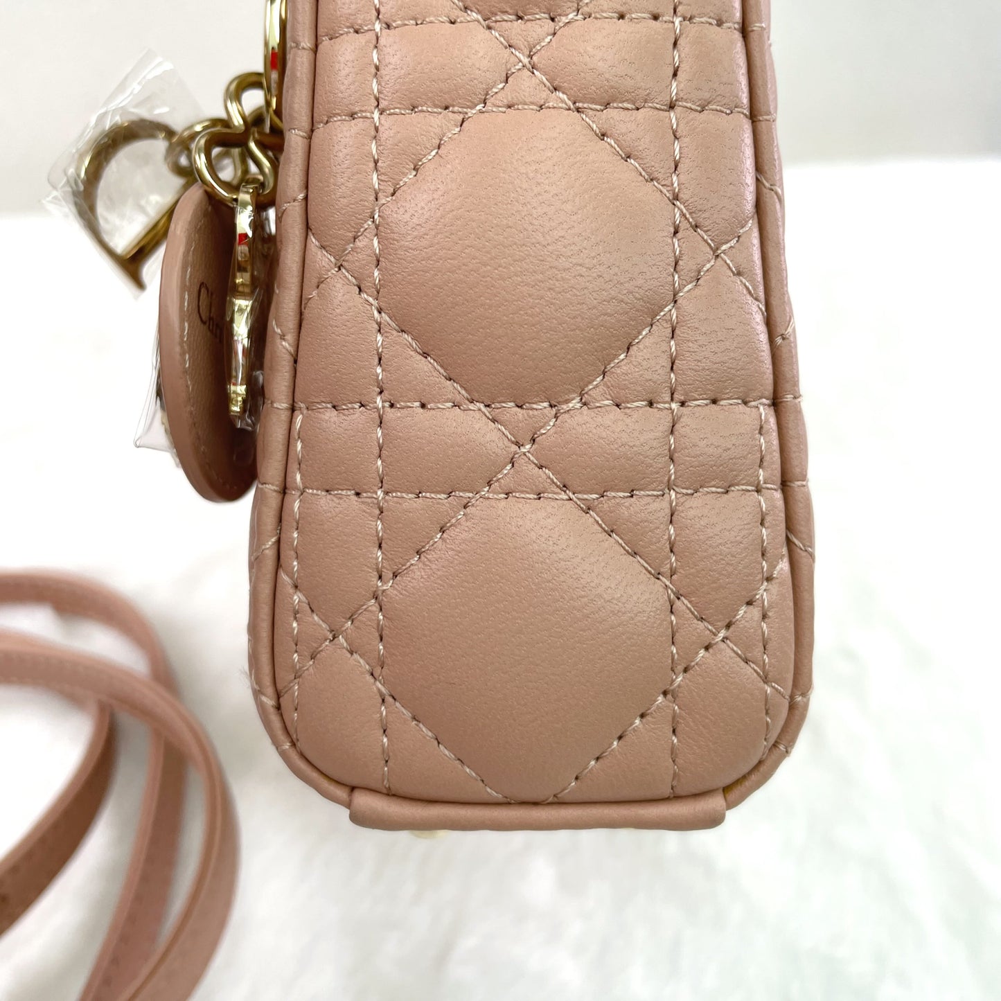 Dior - Lady Dior - Leather - Beige - (mini)