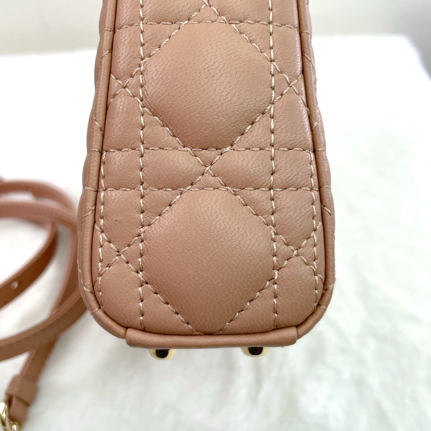 Dior - Lady Dior - Leather - Beige - (mini)