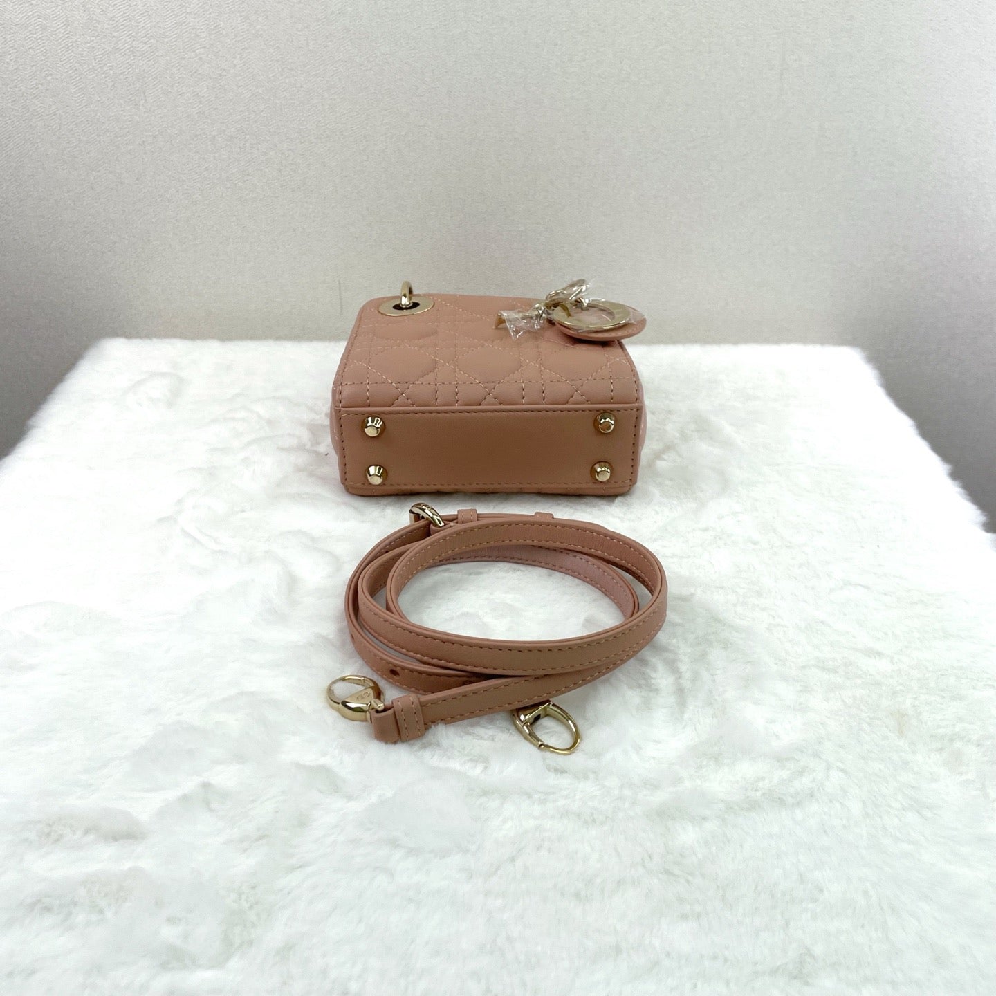 Dior - Lady Dior - Leather - Beige - (mini)