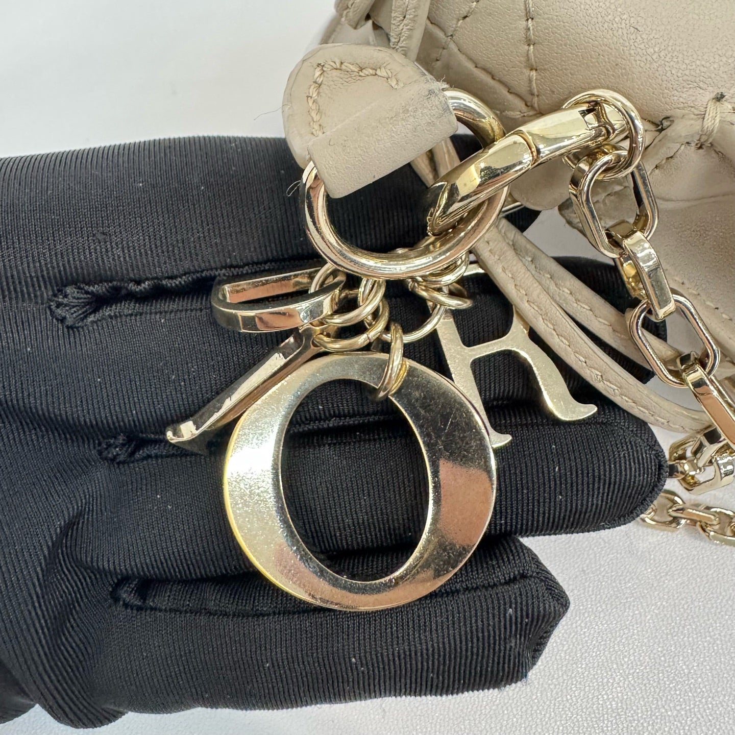 Dior - Lady Dior - Leather - Beige - (mini)