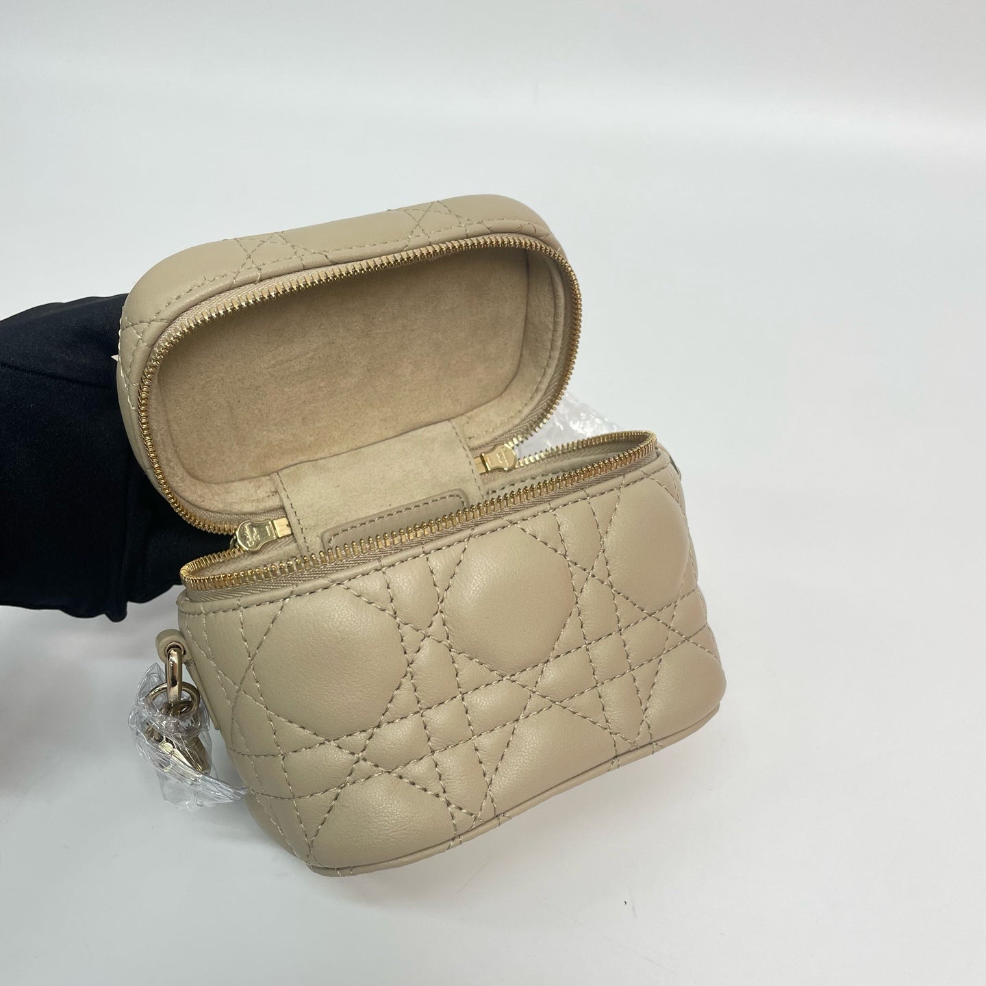 Dior - Lady Dior - Leather - Beige - (mini)