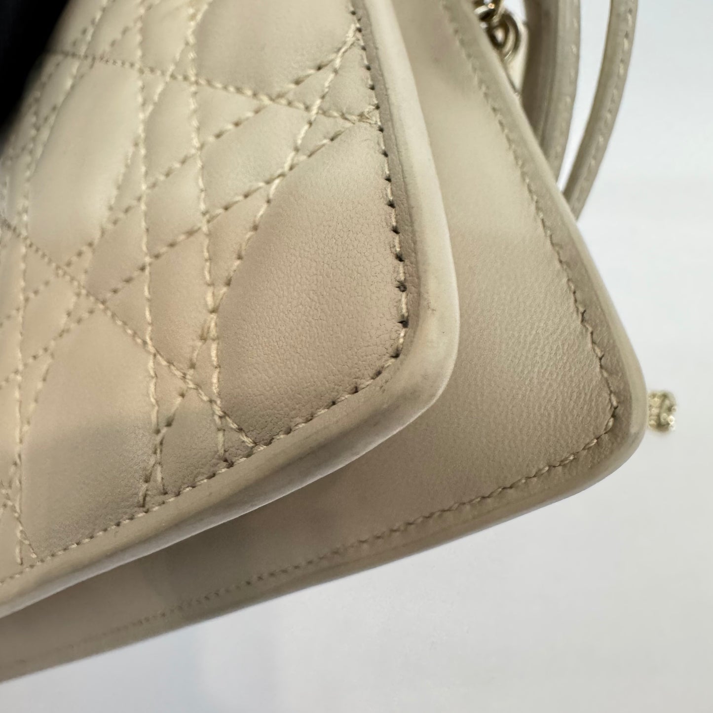 Dior - Lady Dior - Leather - Beige - (mini)