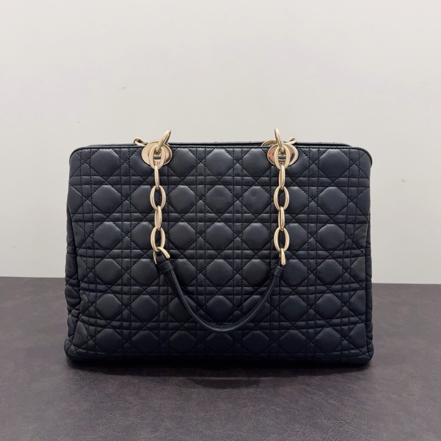 Dior - Lady Dior - Leather - Black - (large)