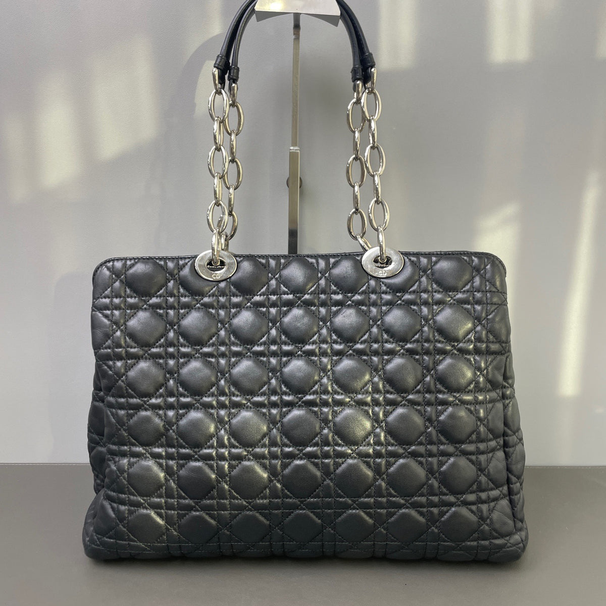 Dior - Lady Dior - Leather - Black - (large)