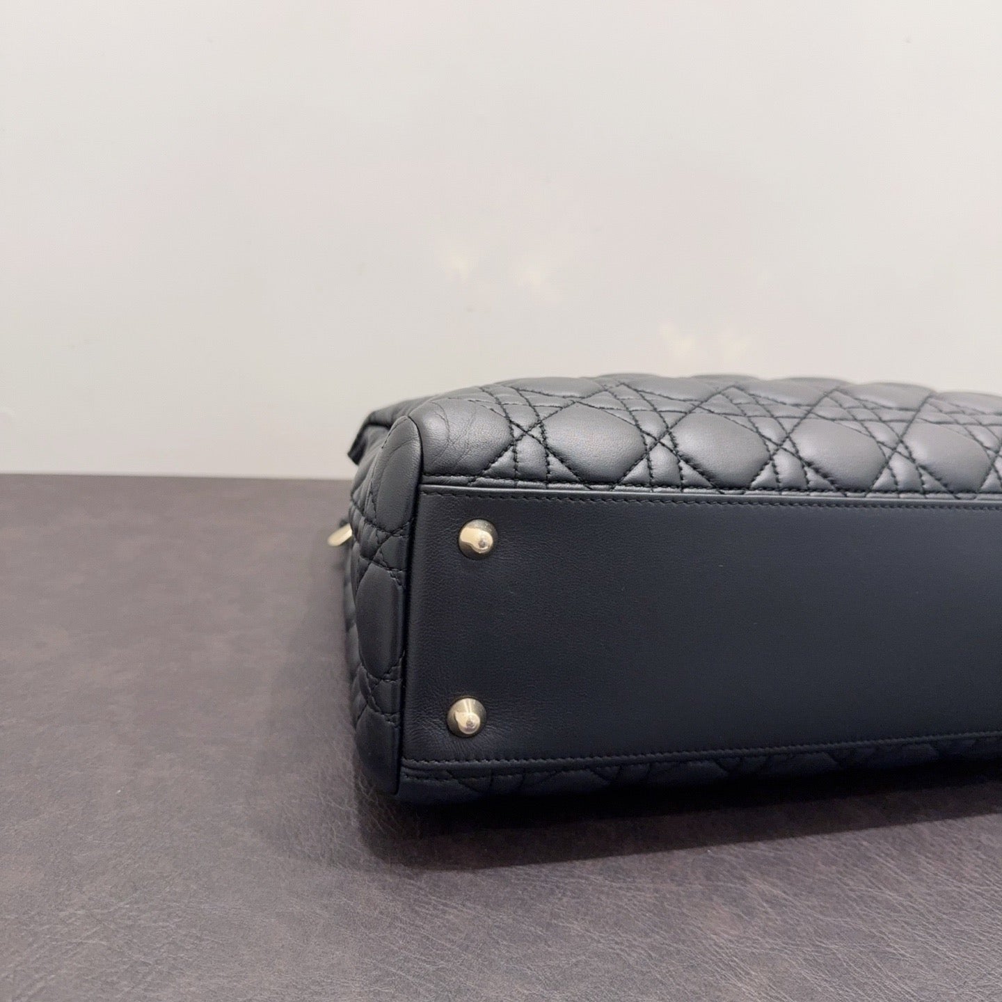 Dior - Lady Dior - Leather - Black - (large)