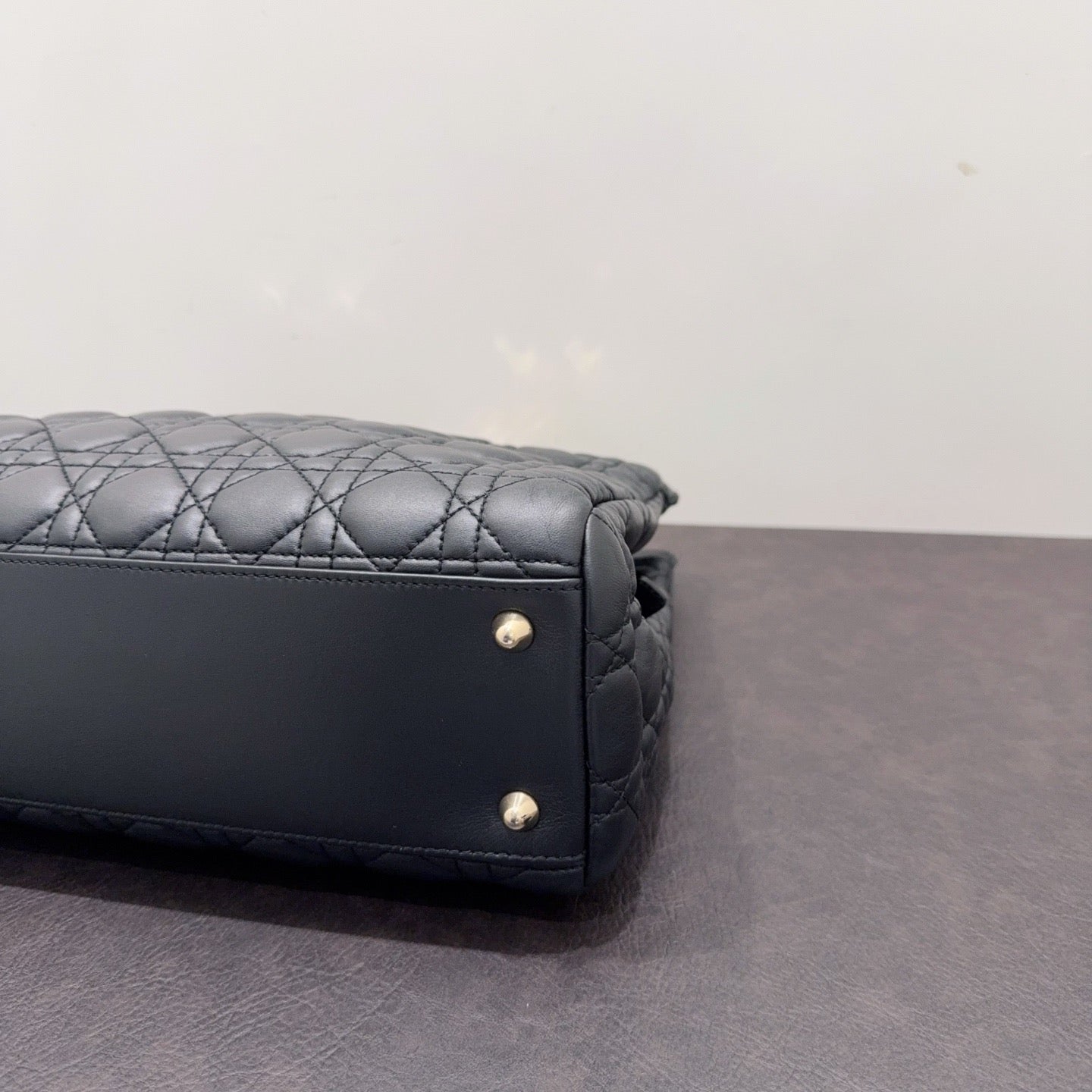 Dior - Lady Dior - Leather - Black - (large)