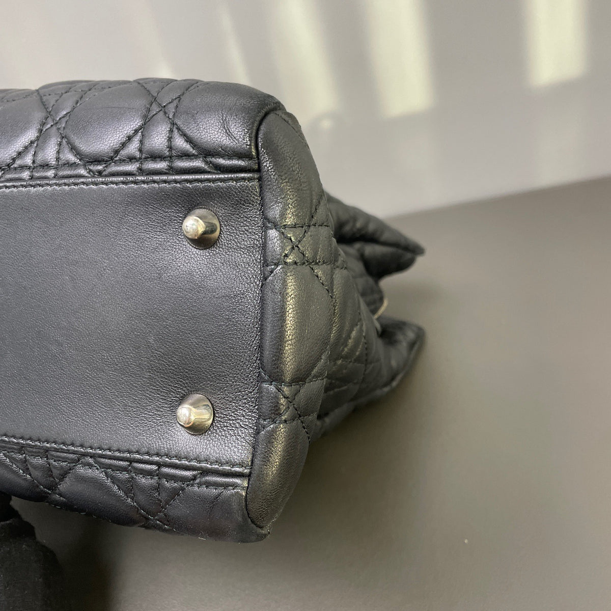 Dior - Lady Dior - Leather - Black - (large)