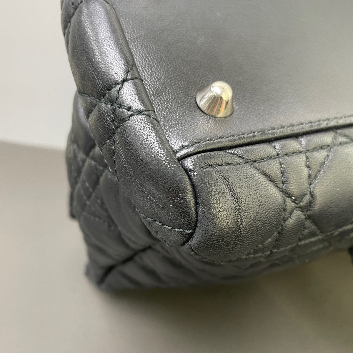 Dior - Lady Dior - Leather - Black - (large)