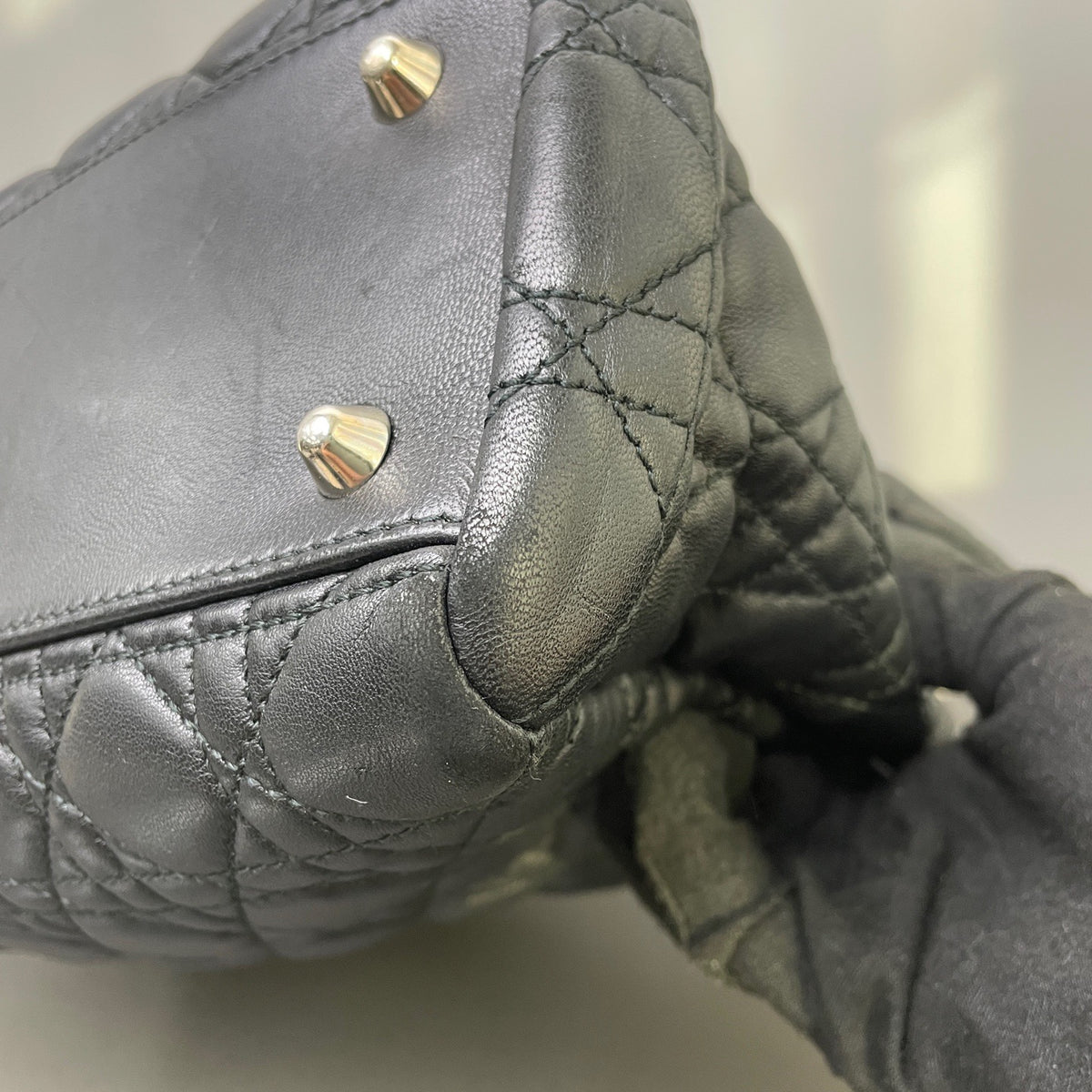 Dior - Lady Dior - Leather - Black - (large)