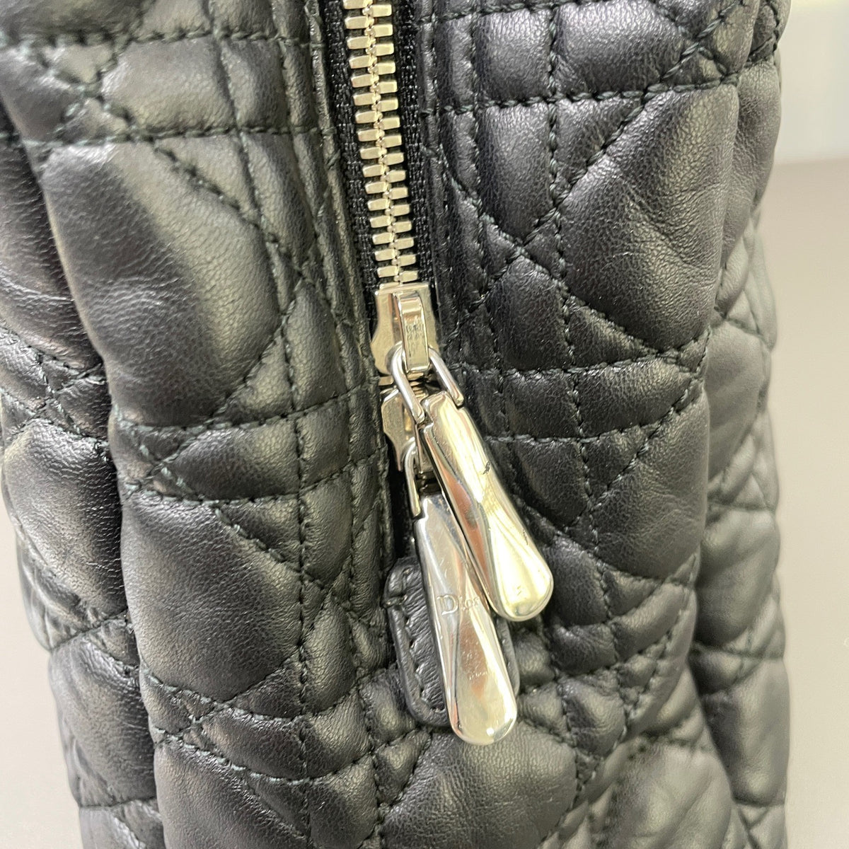 Dior - Lady Dior - Leather - Black - (large)