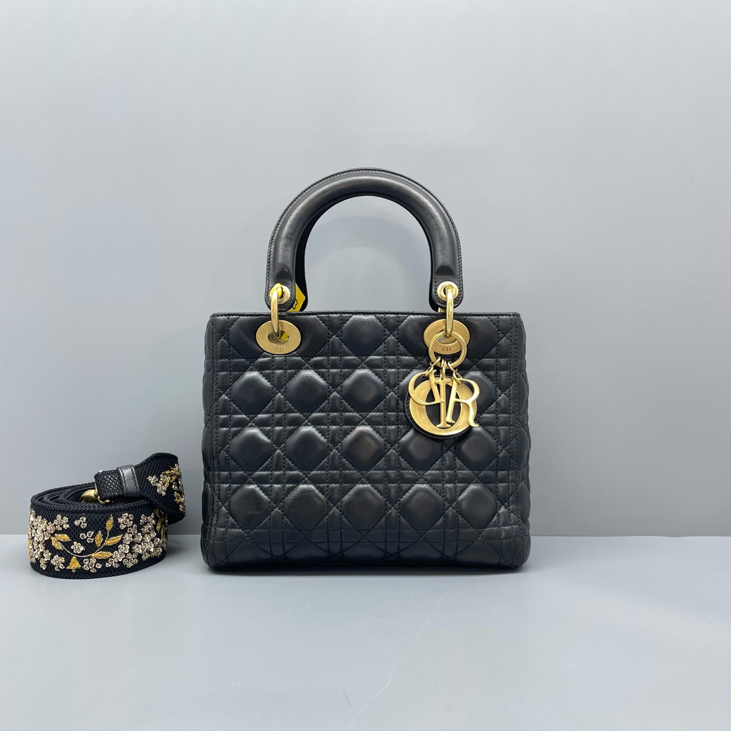 Dior - Lady Dior - Leather - Black - (medium)