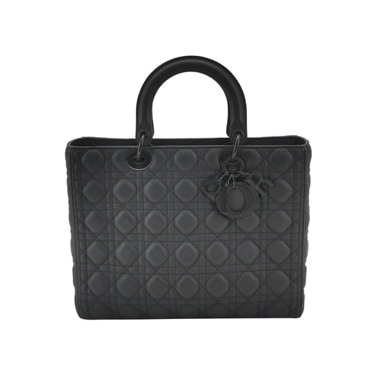 Dior - Lady Dior - Leather - Black - (medium)