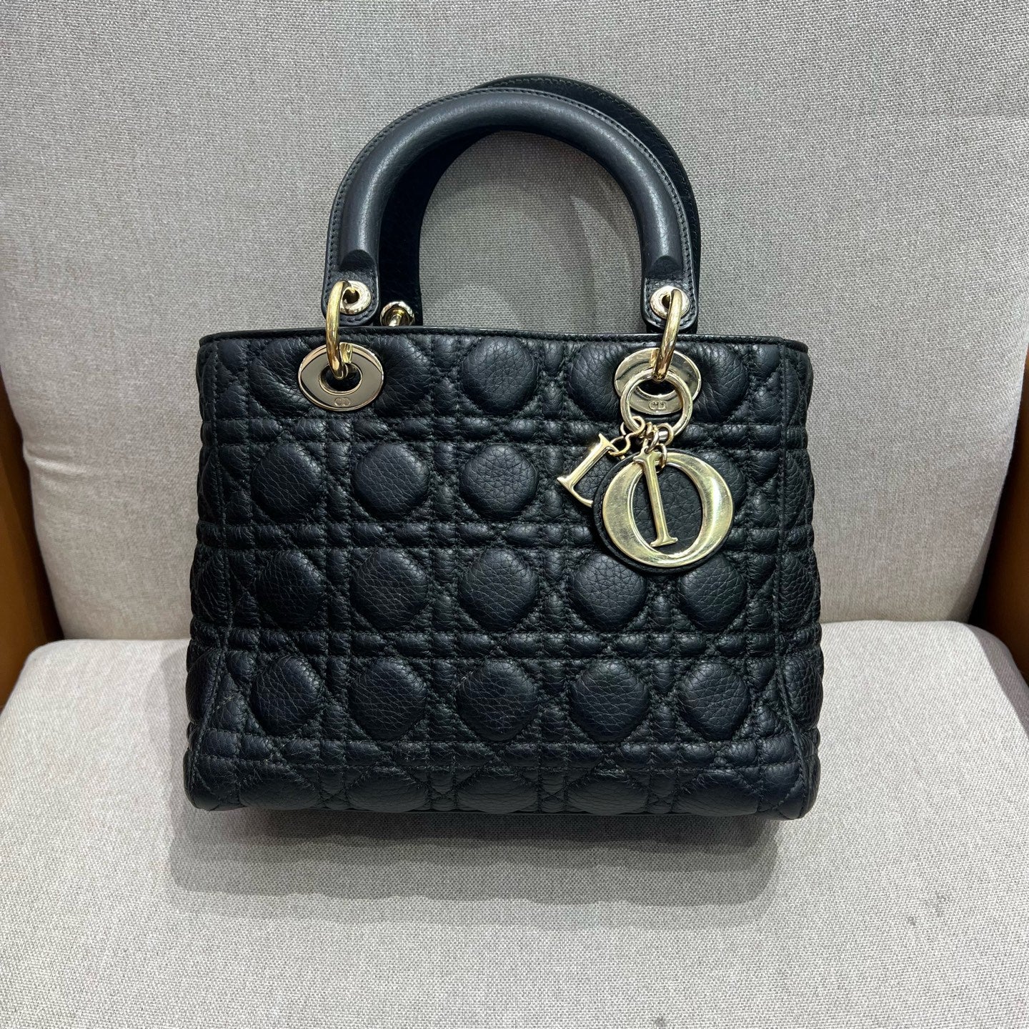 Dior - Lady Dior - Leather - Black - (medium)