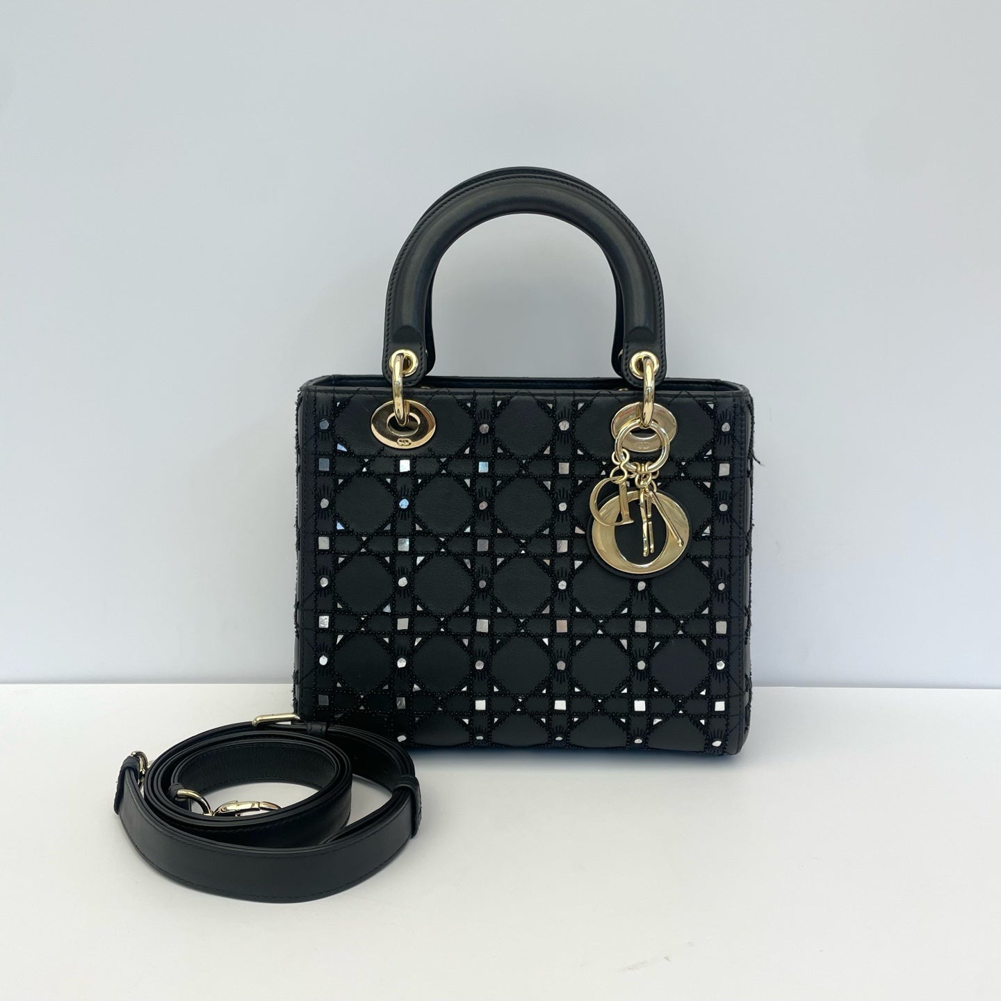 Dior - Lady Dior - Leather - Black - (medium)
