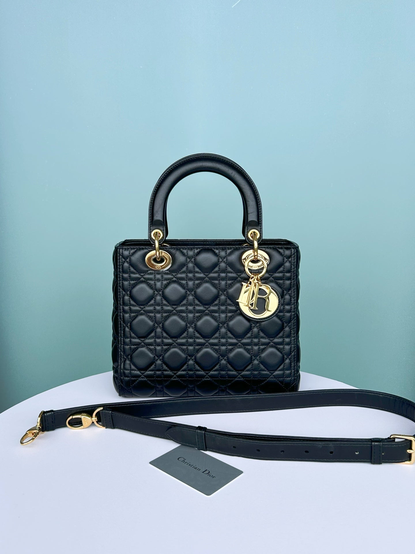 Dior - Lady Dior - Leather - Black - (medium)