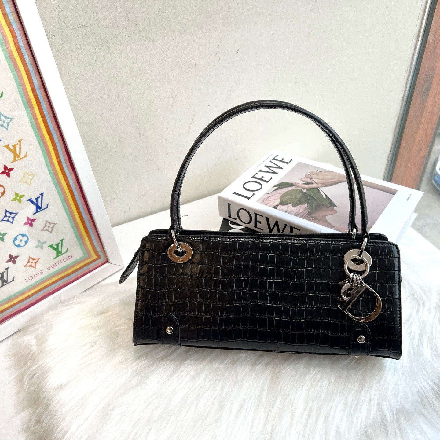 Dior - Lady Dior - Leather - Black - (medium)