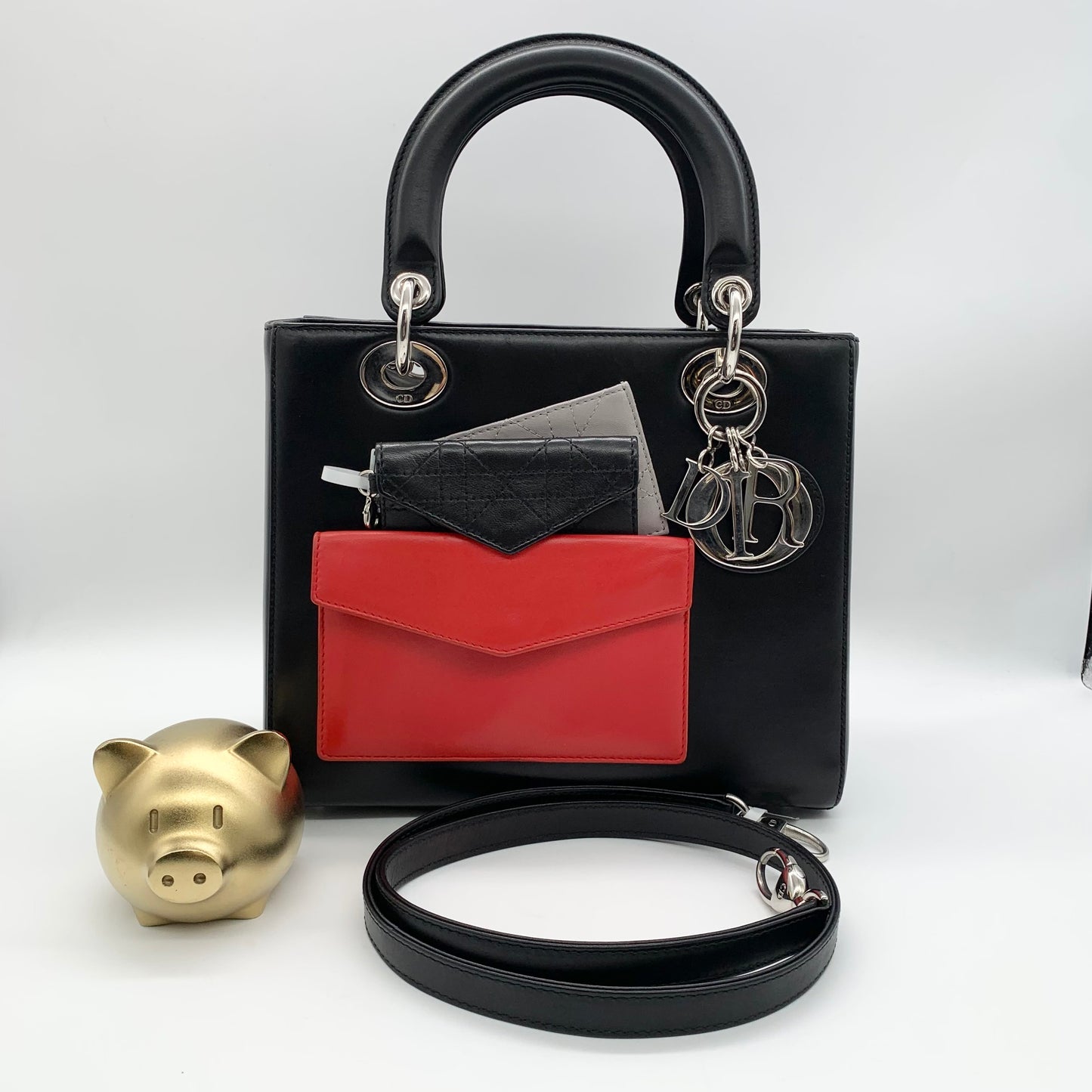 Dior - Lady Dior - Leather - Black - (medium)