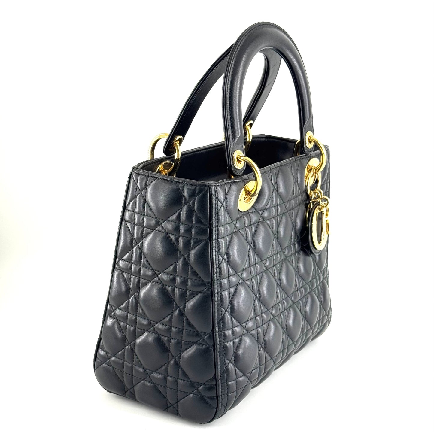 Dior - Lady Dior - Leather - Black - (medium)