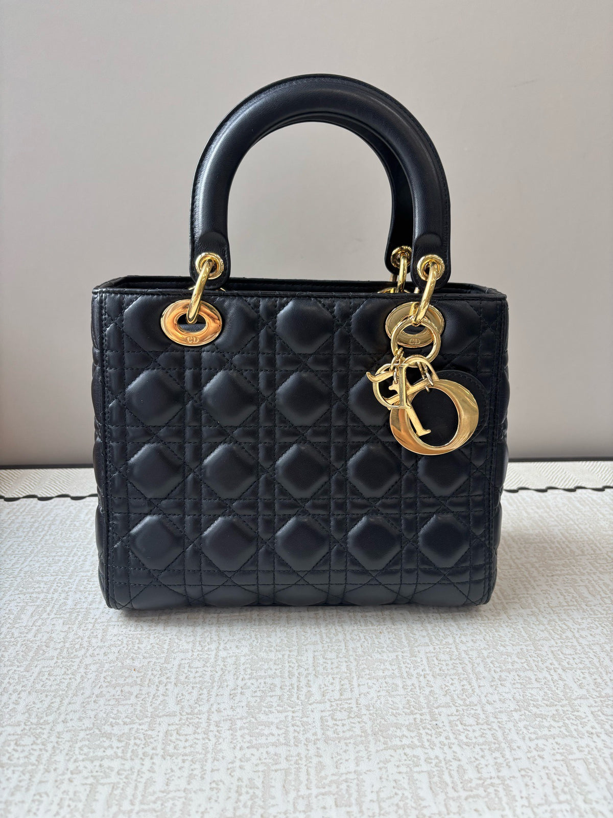 Dior - Lady Dior - Leather - Black - (medium)