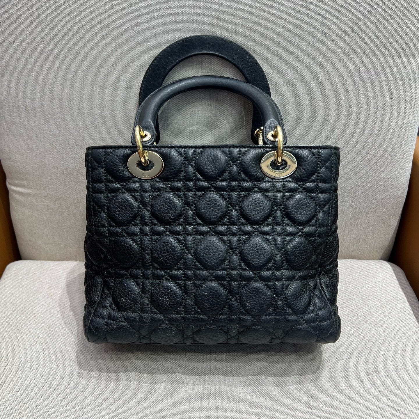 Dior - Lady Dior - Leather - Black - (medium)