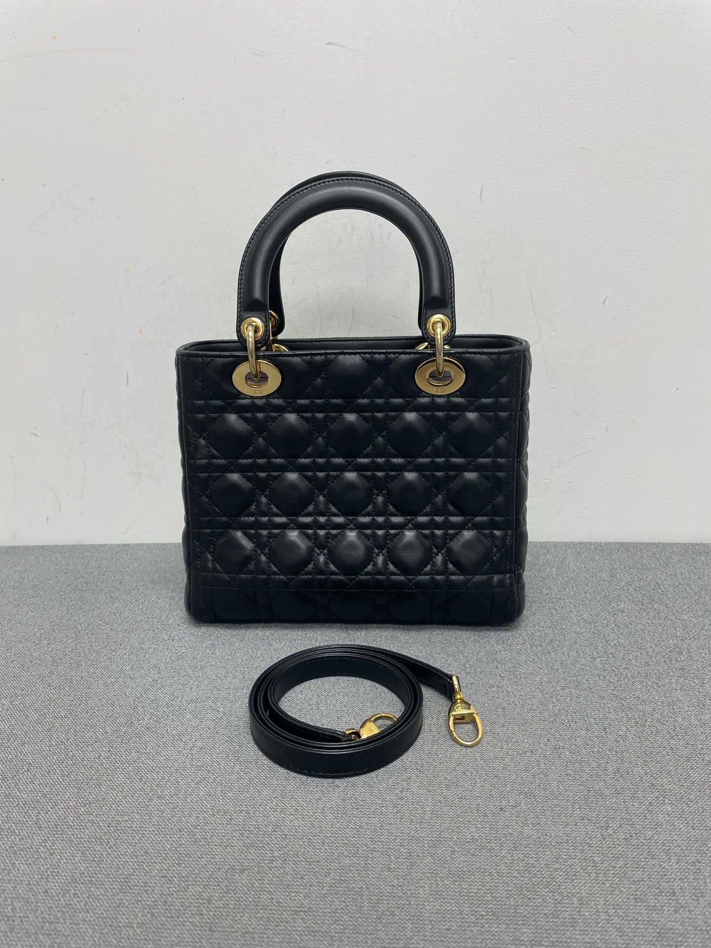 Dior - Lady Dior - Leather - Black - (medium)