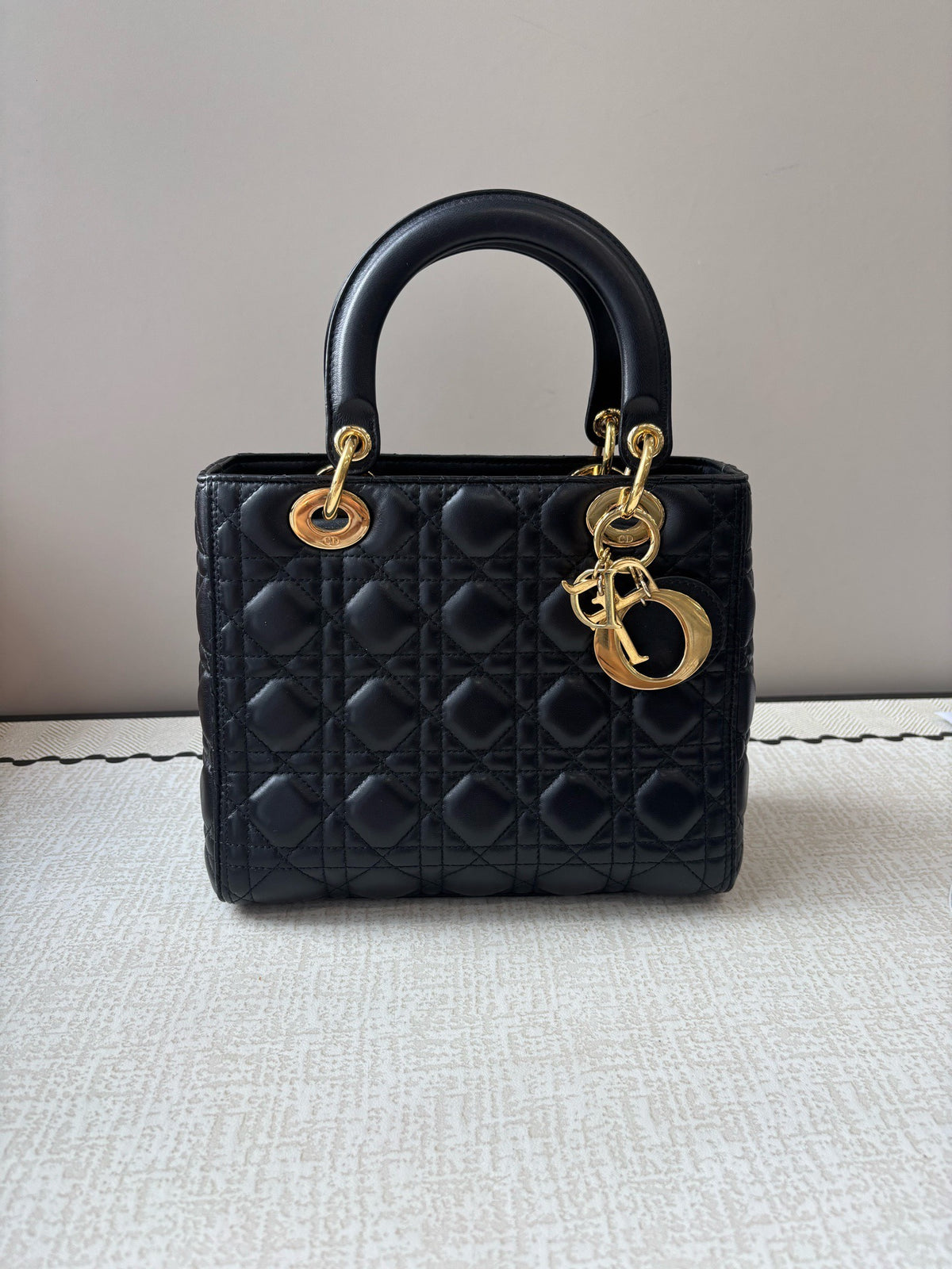 Dior - Lady Dior - Leather - Black - (medium)