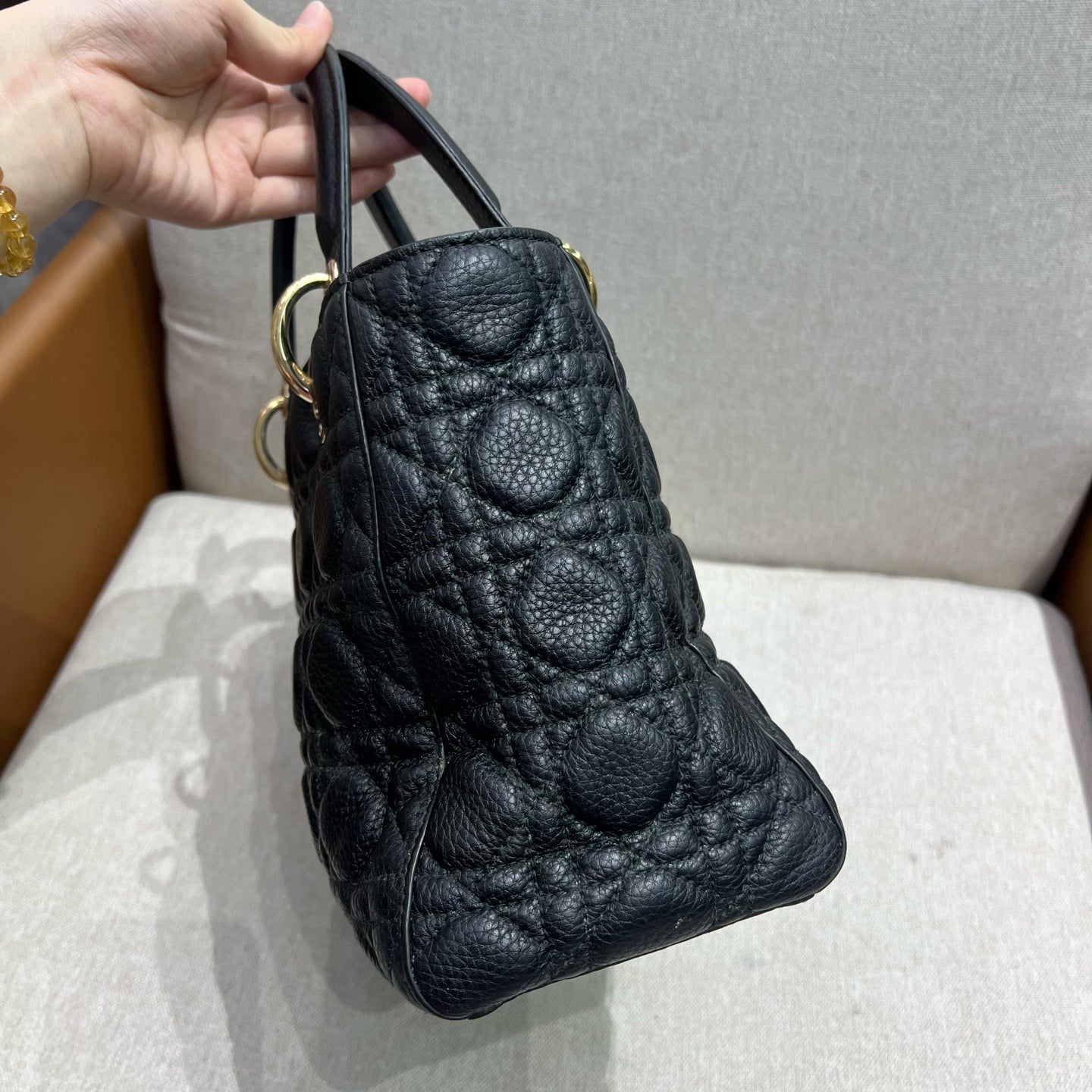 Dior - Lady Dior - Leather - Black - (medium)