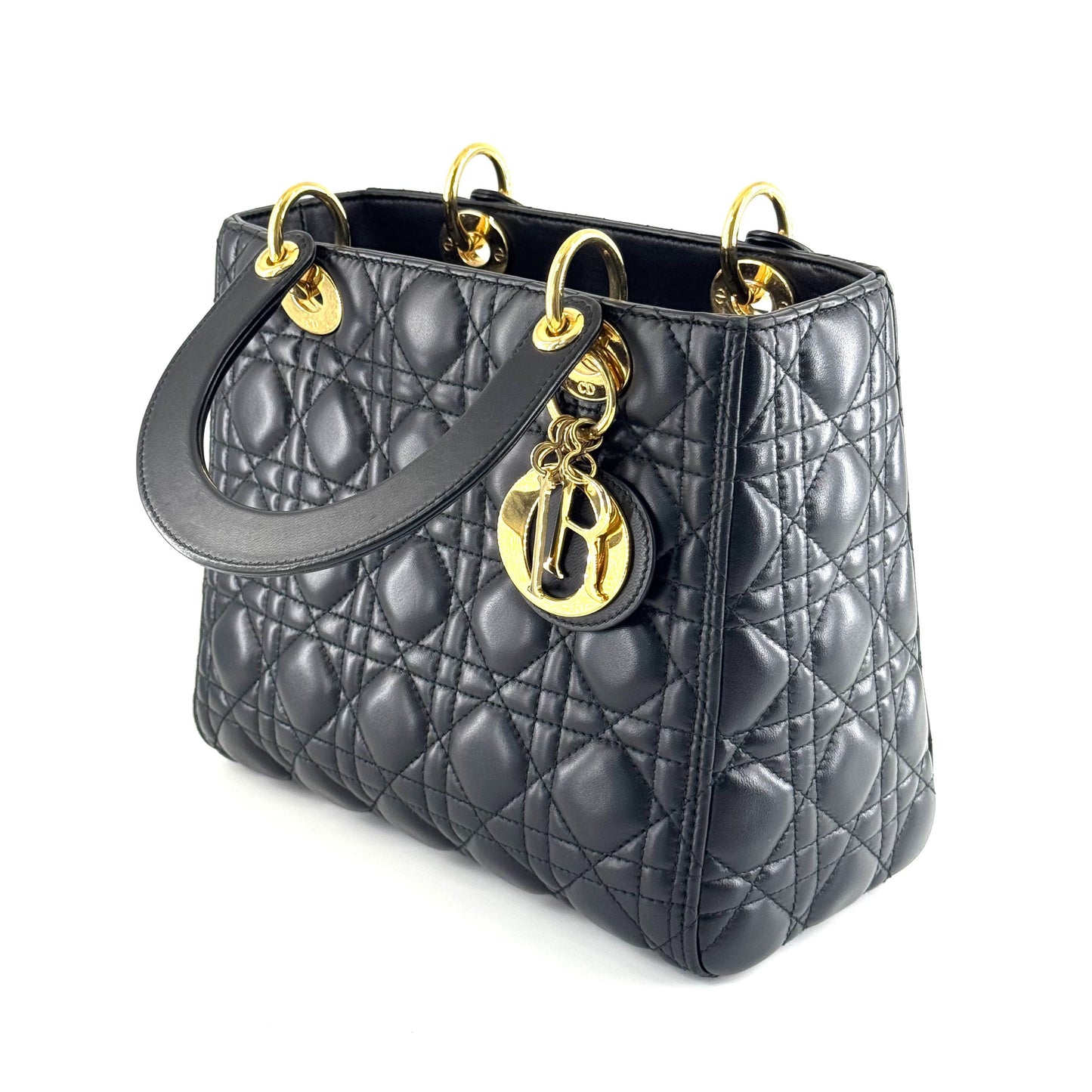 Dior - Lady Dior - Leather - Black - (medium)