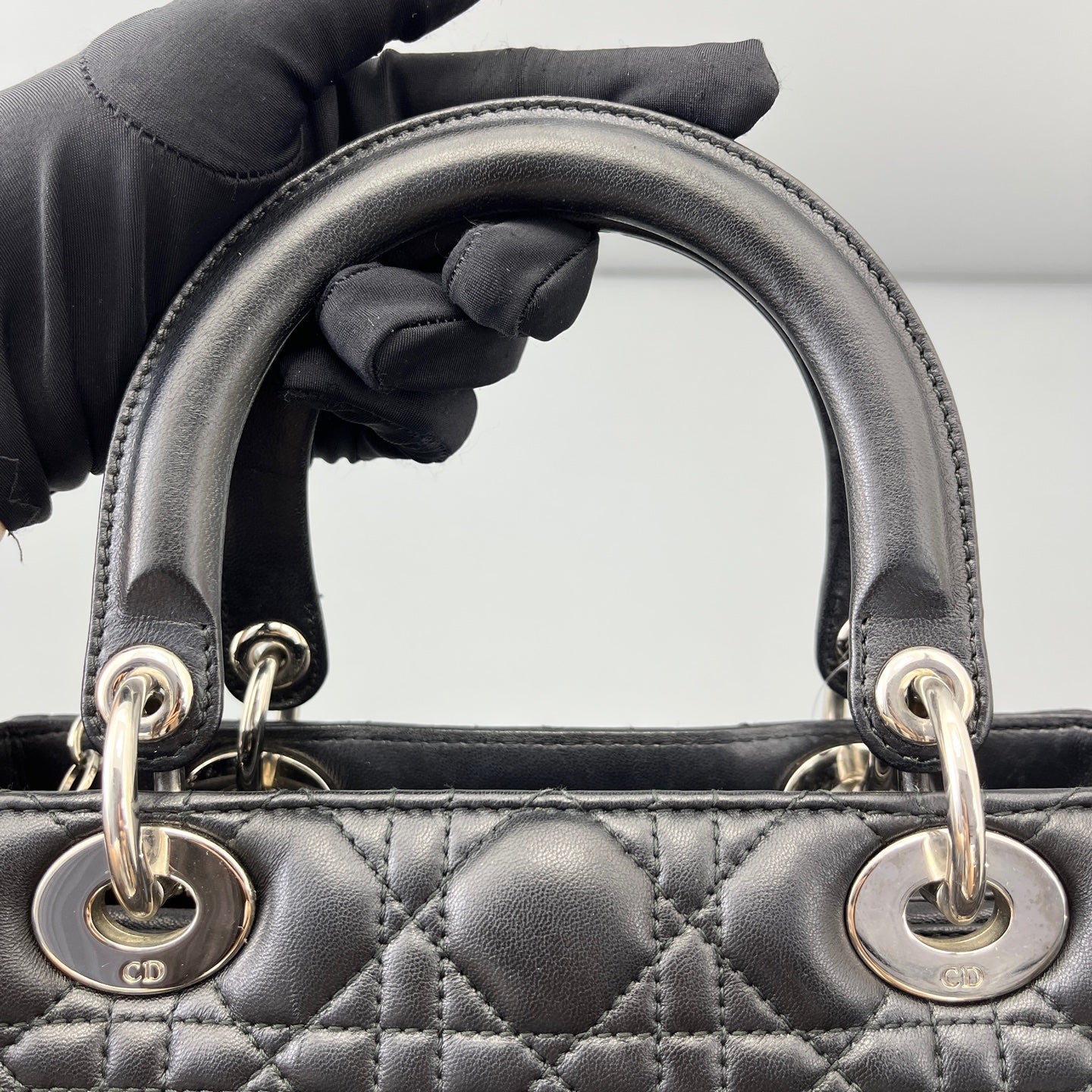 Dior - Lady Dior - Leather - Black - (Medium)