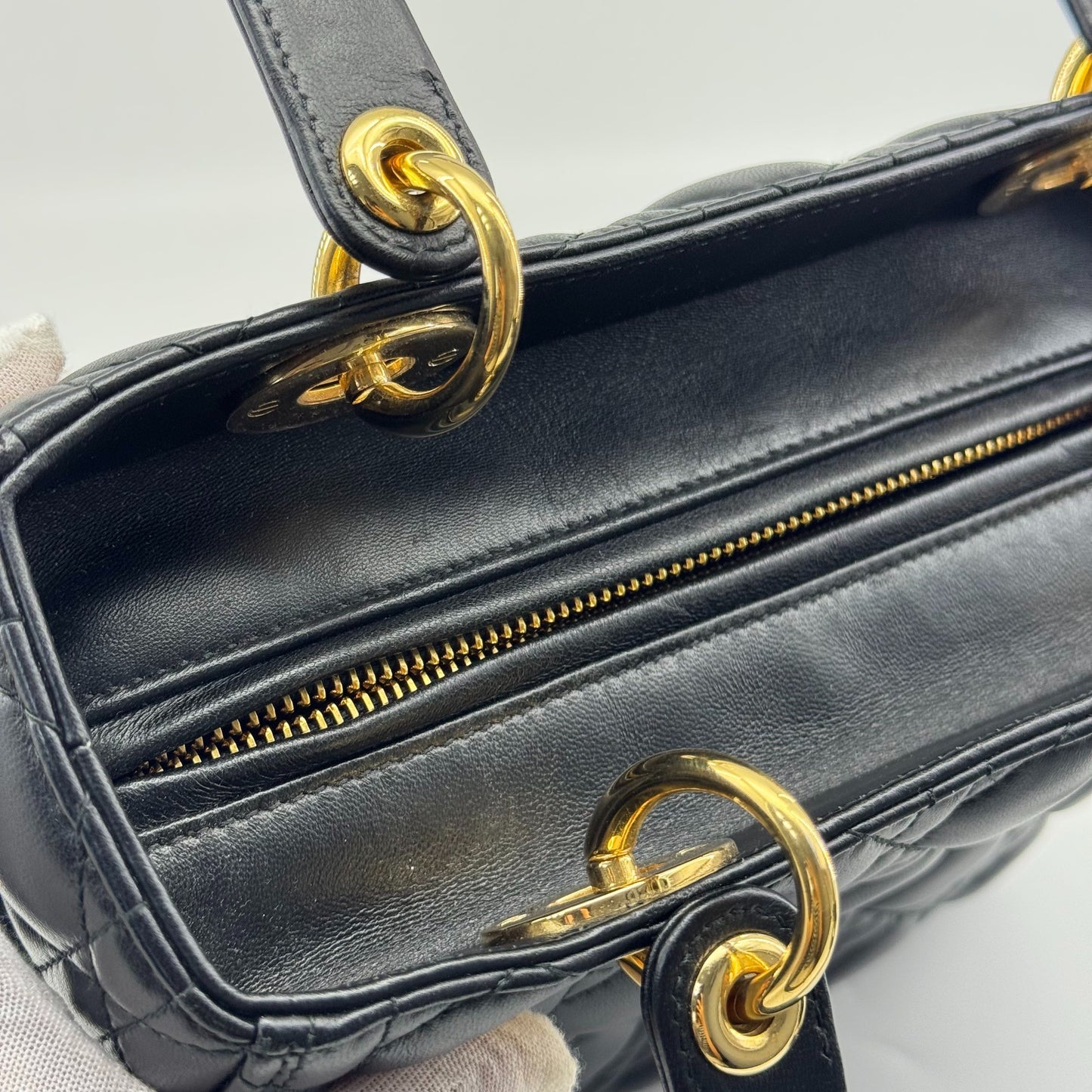 Dior - Lady Dior - Leather - Black - (medium)
