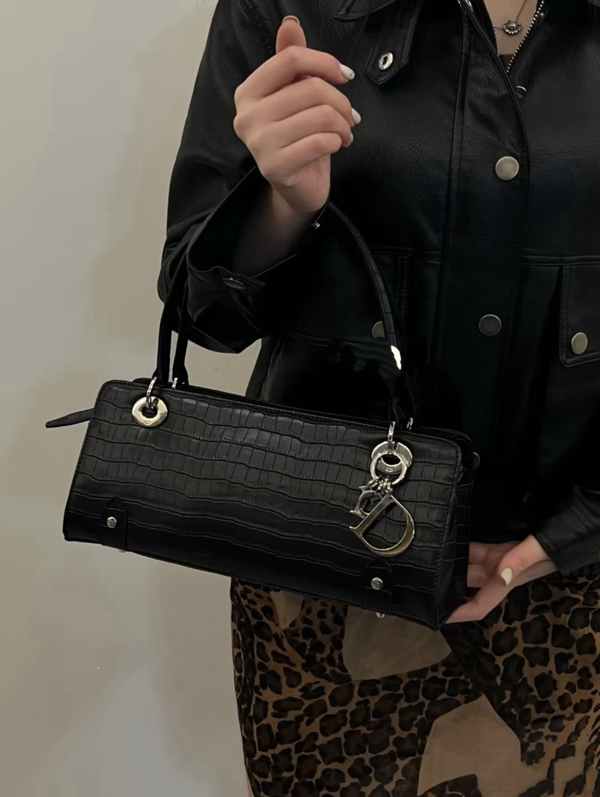 Dior - Lady Dior - Leather - Black - (medium)