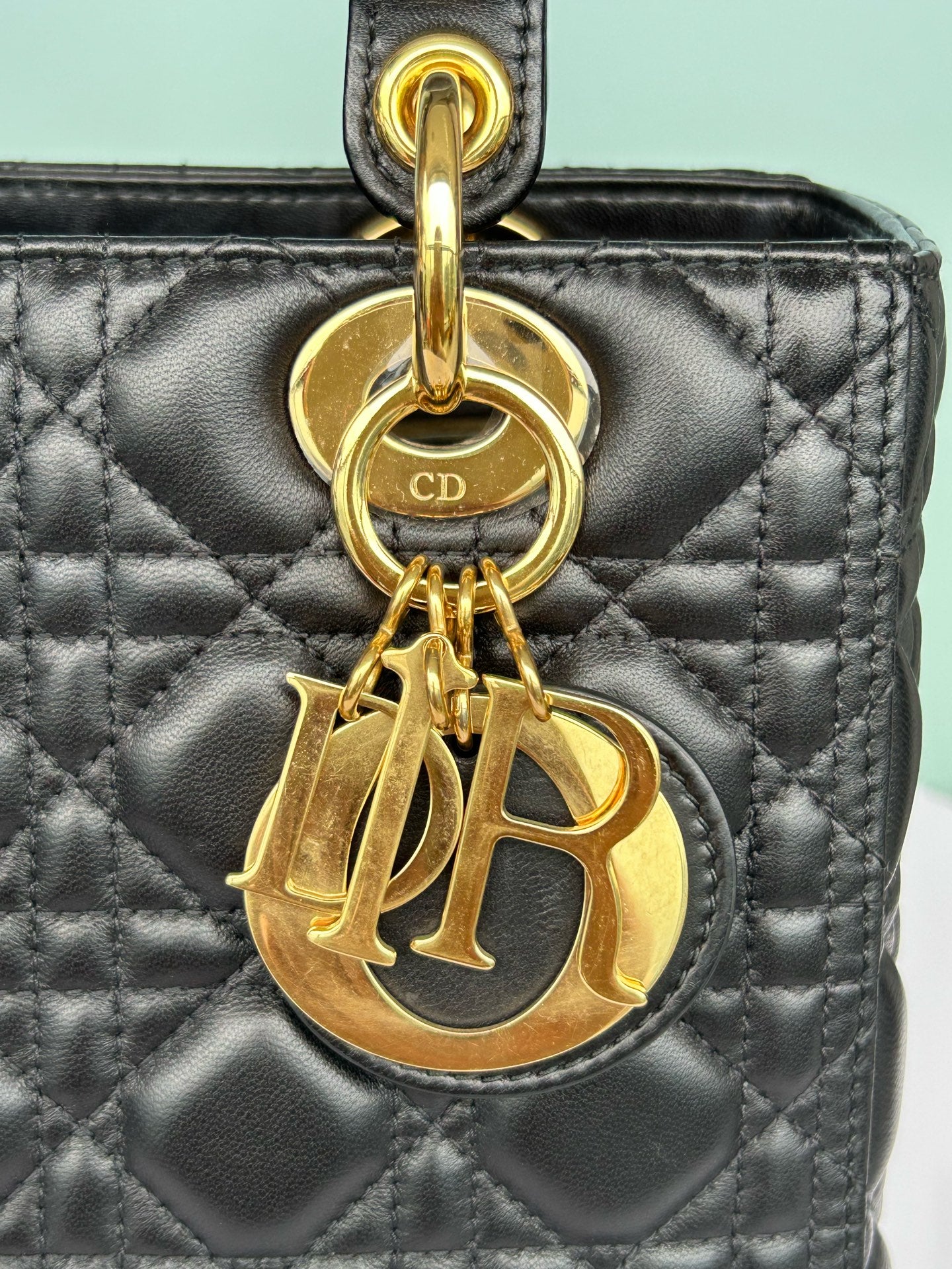 Dior - Lady Dior - Leather - Black - (medium)